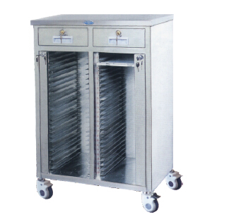 不锈钢病历夹推车