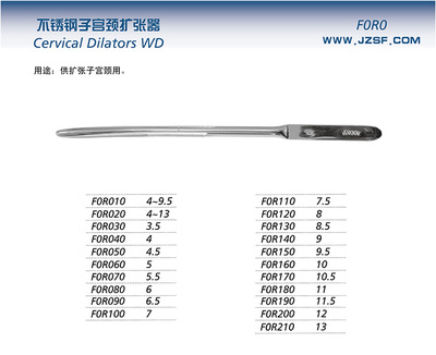 子宫颈扩张器(金钟FOR050)-